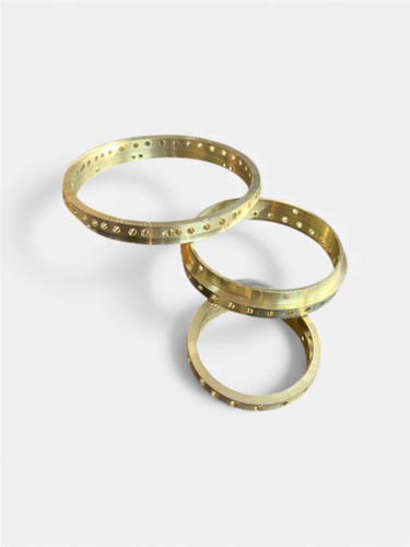 النگویی سرشعله تکنویی برنجی