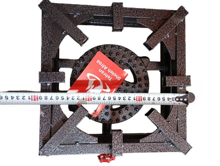 اجاق گاز تک شعله پروفیل آهن سایز30*30 شیردار
